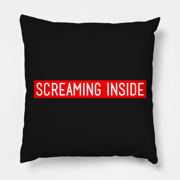 Screaming Inside Pillow by TheArtism