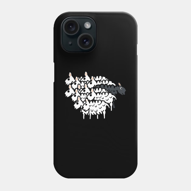 Black Sheep Phone Case by Mark Ewbie