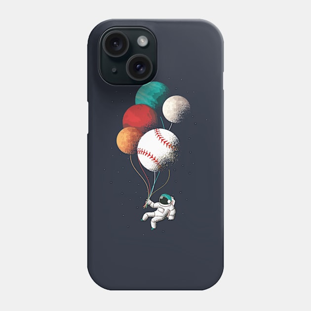 Baseball Player Astronaut Space Lover Fan Phone Case by gillys