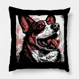 Retro Art Pembroke Welsh Corgi Dog Lover Pillow