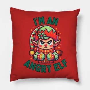 I'm An Angry Elf Pillow