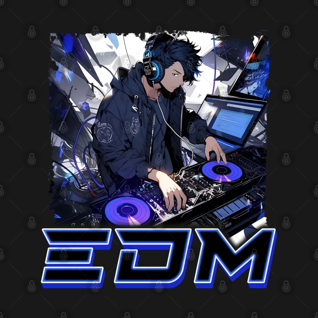 EDM Music Album Cover - Anime Shirt by KAIGAME Art