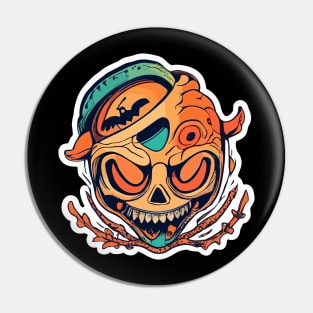 Red skull | Halloween | Skull Virus Pin