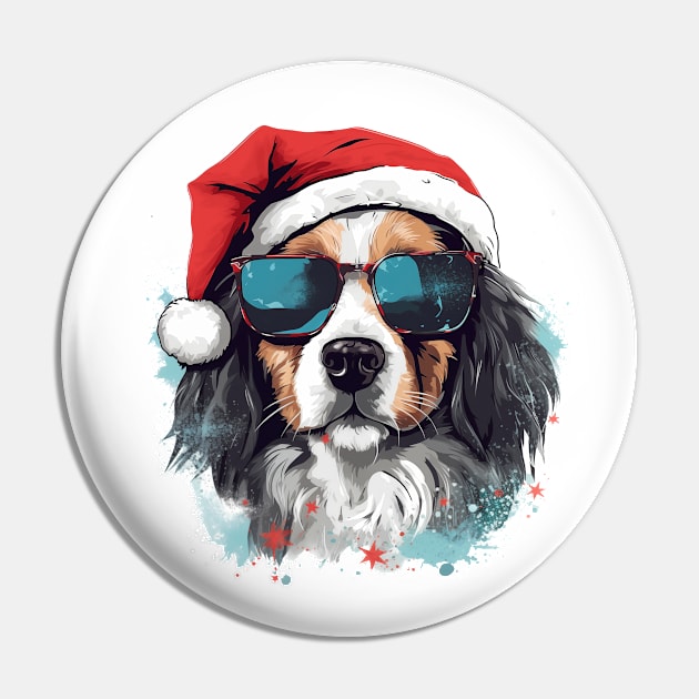 Magical Christmas Golden Retriever in the snow: cute four-legged friend with festive hat Pin by MLArtifex