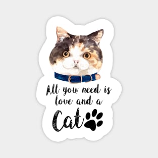 All you need is love and a cat Magnet