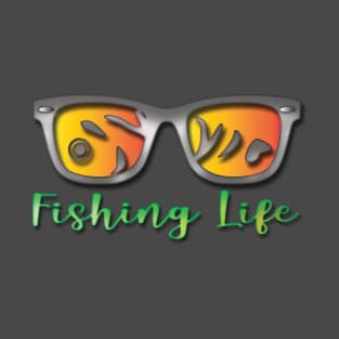 Fishing Life Sunglasses T-Shirt