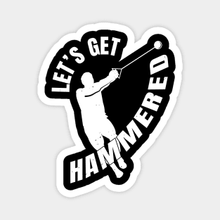 Hammer Throw Get Hammered Athlete Gift Magnet