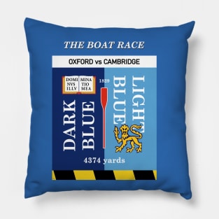 The Boat Race Oxford Cambridge London UK Rowing Pillow