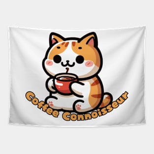 Caffeinated Cat Neko Tapestry