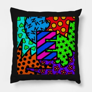 Alphabet Series - Letter E - Bright and Bold Initial Letters Pillow