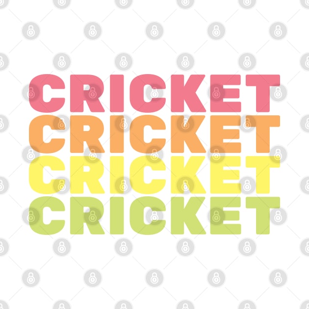 Cricket, Funny, Word Repeat by TeeFusion-Hub