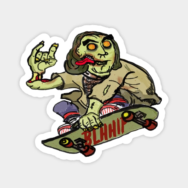 Skate and/or Die Magnet by LittleHorrorPHL