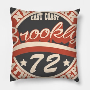 New york. 72. Brooklyn sports t-shirt. Pillow