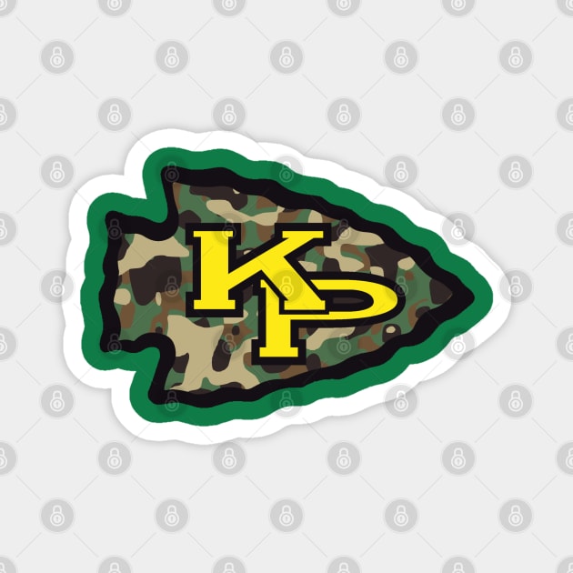 KP Chiefs camouflage logo Magnet by ArmChairQBGraphics