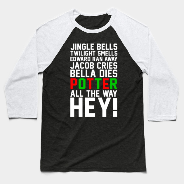Harry Potter Jingle Bells Twilight Smells Christmas Swag Harry Potter Baseball T Shirt Teepublic