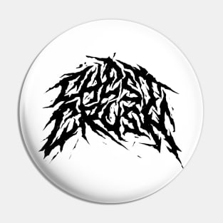 CHESTCRUSH - Black Logo Pin