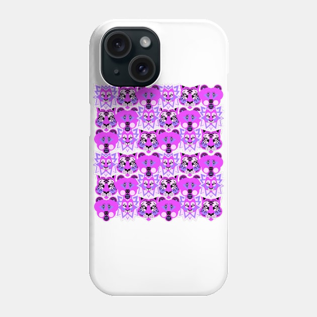 Lions, Tigers and Bears, Bold pink. Phone Case by AnimalMagic