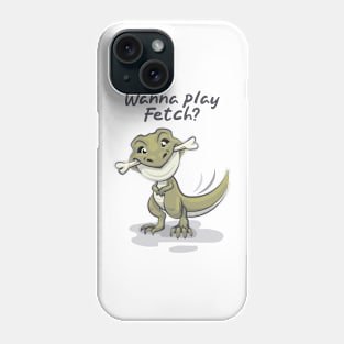 Wanna Play Fetch? Cute T-Rex Dinosaur Phone Case