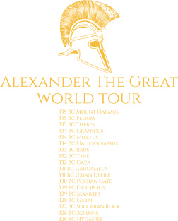 Alexander The Great World Tour Magnet