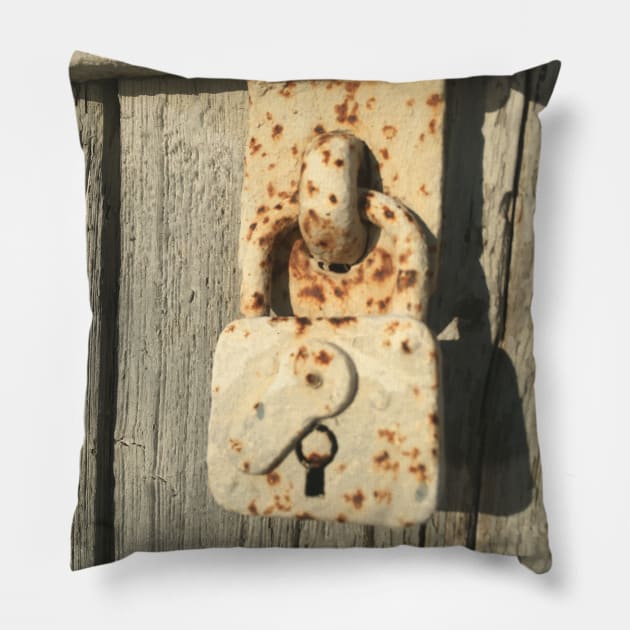 Padlock Pillow by Rustic Portal