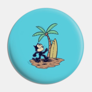 Felix the Cat Whistling While Walking Pin