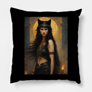 Bastet ~ Egyptian Cat Goddess Pillow