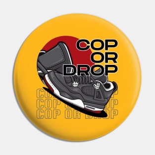 AJ 4 Retro Bred Shoes Art Pin