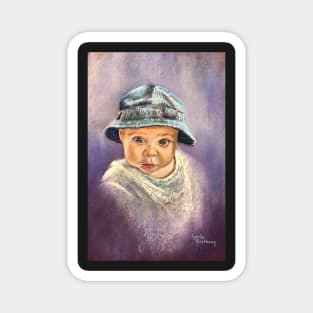 Portrait of Baby Rex Magnet