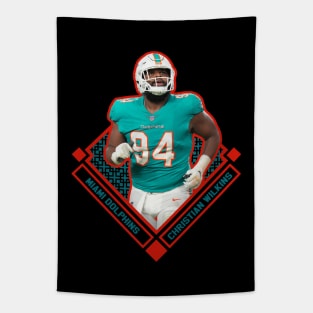 CHRISTIAN WILKINS MIAMI DOLPHINS Tapestry