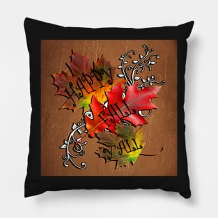 Fall Quote, Happy Fall Y'all! Beautiful Autumn Colors in this design: Home Decor & Gifts Pillow
