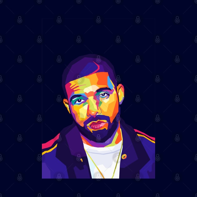 Drake Rapper by Zet Art