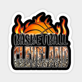 Classic Basketball Design Cleveland Personalized Proud Name Magnet