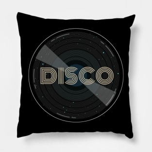 Retro Space Disco Vintage Vinyl Record Pillow