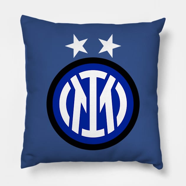 inter campioni d'Italia Pillow by lounesartdessin