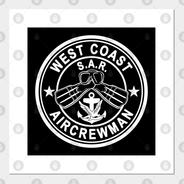 U S Navy West Coast Sar Aircrewman Rescue Swimmer Posters And Art Prints Teepublic
