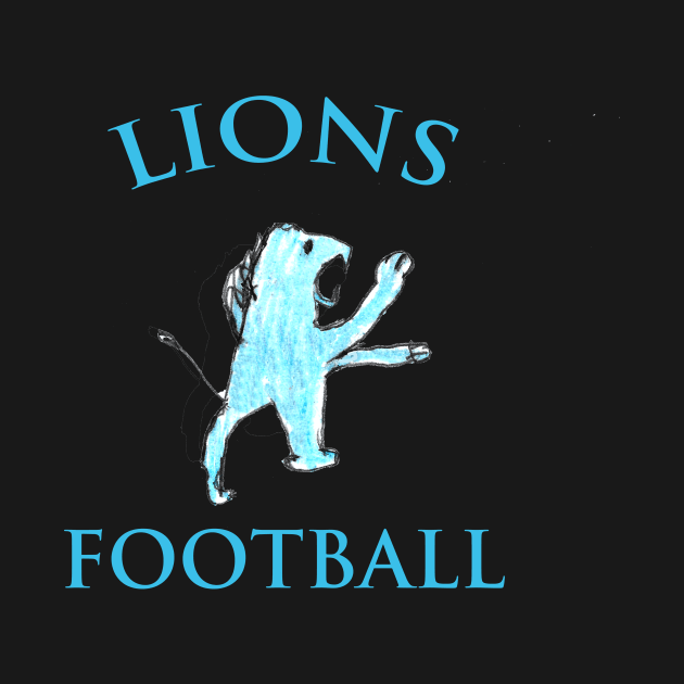 Detroit Lions Football Drawing by Kids’ Drawings 