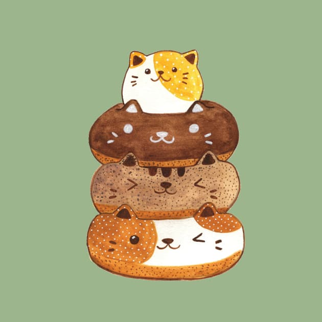 Cat Donuts by jessthechen