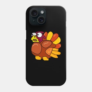 Chicken Turkey (eyes looking to the left and facing the left side) - Thanksgiving Phone Case