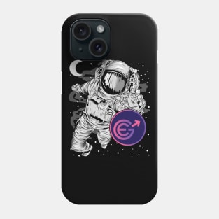 Astronaut Reaching Evergrow Crypto EGC Coin To The Moon Crypto Token Cryptocurrency Wallet Birthday Gift For Men Women Kids Phone Case