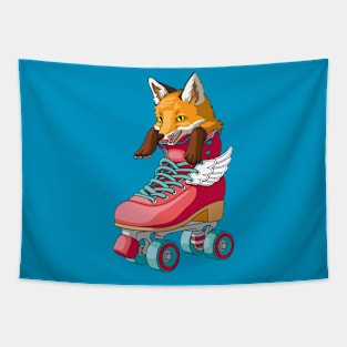 For Fox Sake Just Skate Tapestry