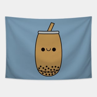 Cute Classic Bubble Tea - Kawaii Boba Tea Tapestry