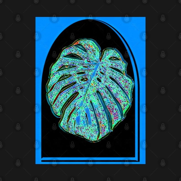 Monstera Stained Glass by danieljanda