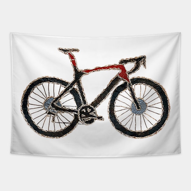 Road Bike 01 Tapestry by Therese Kerbey