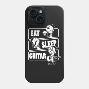 Eat Sleep Guitar Repeat - Gift for a guitar player design Phone Case