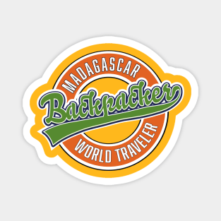 Madagascar backpacker world traveler Magnet