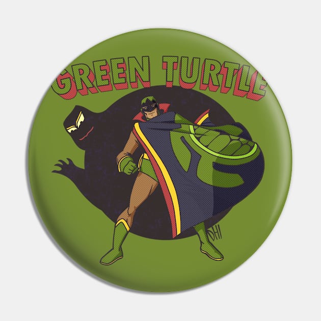 The Green Turtle Pin by Doc Multiverse Designs