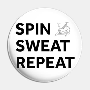 Spin Sweat Repeat Pin