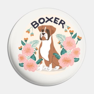 Boxer Dog Pin