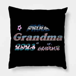 Tie Dye Proud Grandma of a 2023 Senior Graduate Class 2023 Pillow