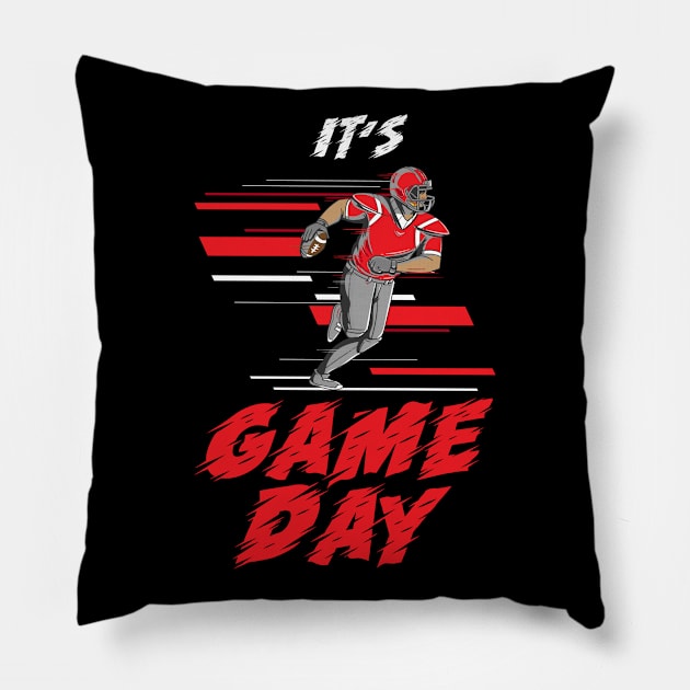 American Football Game Day Gift Pillow by Shirtbubble